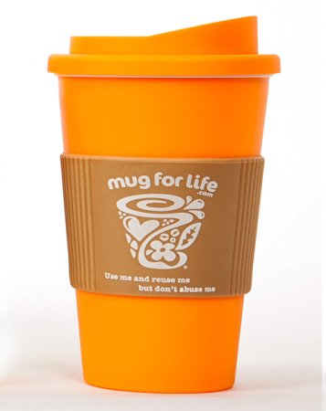 The Original Mug For Life - BPA Free Eco Travel Mug (Orange)