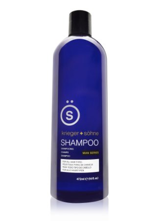K  S Salon Quality Mens Shampoo - Tea Tree Oil Infused To Prevent Hair Loss Dandruff and Dry Scalp 16 oz Bottle