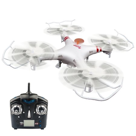 GPTOYS F2C Aviax Remote Control Quadcopter Drone Helicopter with Transmitter and Gyro System and HD Camera and LED Lights and 4G SD Card and SD Card Reader