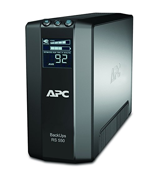 APC Power-Saving Back-UPS PRO - Uninterruptible Power Supply 550VA, - BR550GI - AVR, 6 Outlets IEC-C13, USB, Shutdown Software