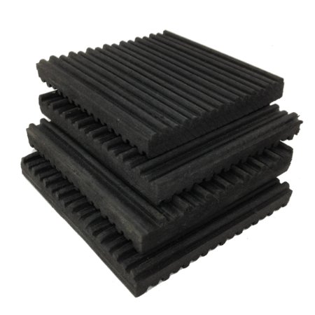 4 Pack of Anti Vibration Pads 4 x 4 x 38 All Rubber Vibration isolation pads