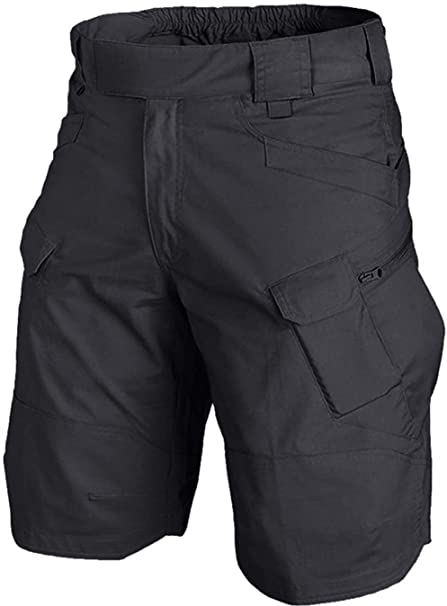 URBEST Tactical Shorts for Men Waterproof Breathable Quick Dry Hiking Fishing Cargo Shorts with Multi Pockets