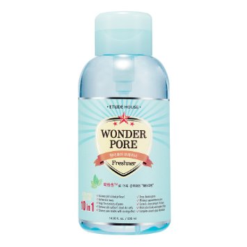 ETUDE Skin toner Wonder Pore Freshener 500ml-UPGRADE   Cotton Pad 50pcs