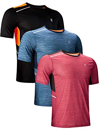 GEEK LIGHTING Men's Athletic Dry Fit Short Sleeve T Shirts