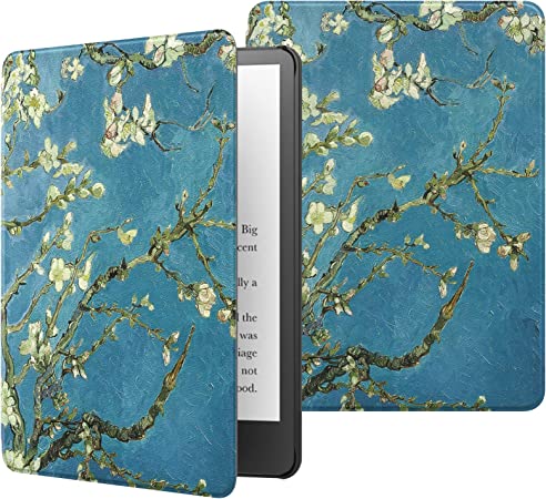 MoKo Case for 6.8" Kindle Paperwhite (11th Generation-2021) and Kindle Paperwhite Signature Edition, Lightweight Shell Cover with Auto Wake/Sleep for Kindle Paperwhite 2021 E-Reader, Almond Blossom