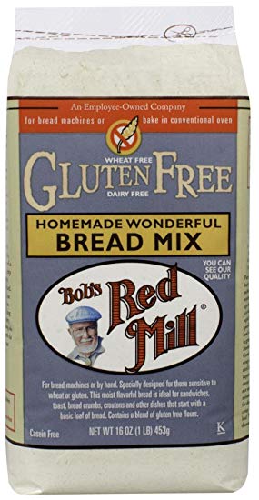 One 16 oz Bob's Red Mill Homemade Wonderful Gluten-Free Bread Mix