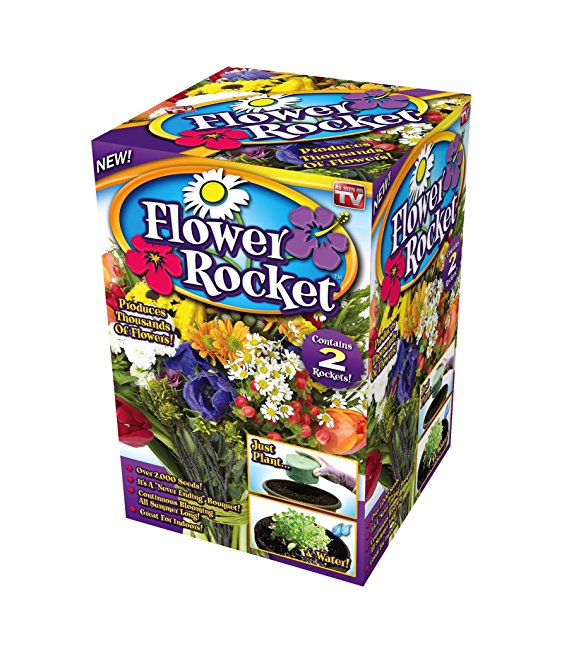 Flower Rocket Seed Disc - Concentrated Flower Planting Gardener Indoor Outdoor Kit - Roll Out Flowers - by Garden Innovations