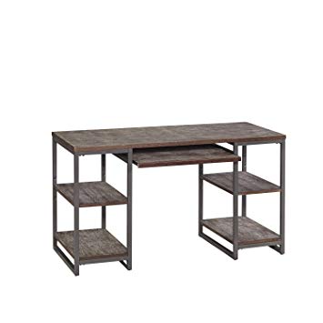 Home Styles 5053-15 Barnside Metro Pedestal Desk, Gray Finish