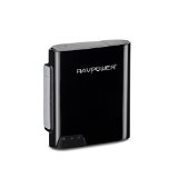 RAVPower FileHub Wireless Travel Router Access Point Micro SD Card USB Reader Hard Drive Companion DLNA NAS Sharing Media Streamer 6000mAh External Battery Black