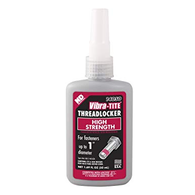 Vibra-TITE 140 Permanent High Strength Anaerobic Threadlocker, 50 ml Bottle, Red