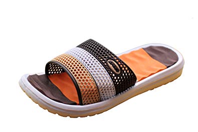 CORPS GEMA Men's Sandals Light Weight Waterproof Elastic Slippers Sandals for Shower Walk and Relax