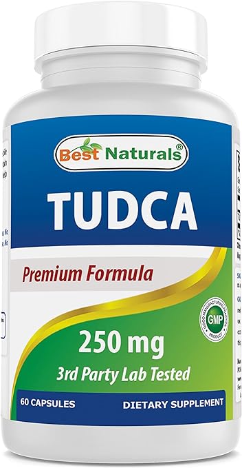 Best Naturals TUDCA 250mg (Tauroursodeoxycholic Acid) - 60 Veg Capsules - 2 Months Supply