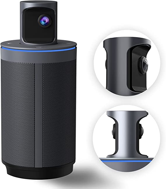 NexiGo Meeting 360 (Gen 2), 8K Captured AI-Powered Framing & Speaker Tracking, Plug & Play, 1080p HD 360-Degree Smart Video Conference Camera, 8 Noise-Cancelling Microphones