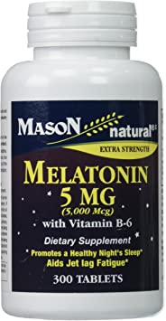 Mason Vitamins Melatonin 5 Milligram 300 Tablets