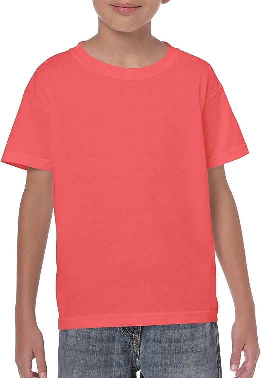 Gildan Boy's Cotton Crew Neck Tee Shirt