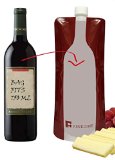 FineDine Reusable Foldable  Flexible Plastic Wine Bag Flask 8226 Use as Rum Runner or Cruise Plastic Flask Beach or For any Wine to Go 8226750 ml Wine Bottle Unique Christmas Gift for Wine Lovers