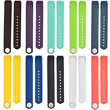 10PCS Silicone Replacement Watchband Smart Bracelet Watch Band Strap for Fitbit alta Smartband Size L