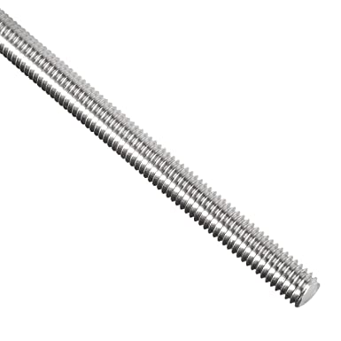 uxcell M6 x 500mm Fully Threaded Rod, 304 Stainless Steel, Right Hand Threads