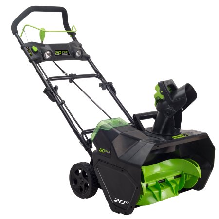 GreenWorks 2601302 Pro 80V 20 Snow Thrower - battery and charger not included