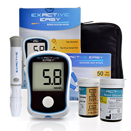 Exactive Easy Blood Glucose Meter Monitoring System Kit