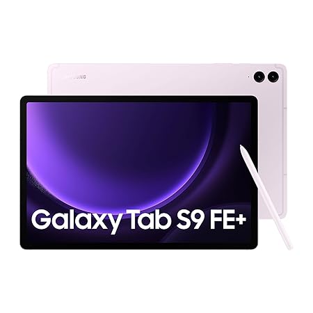 Samsung Galaxy Tab S9 FE  31.50 cm (12.4 inch) Display, RAM 8 GB, ROM 128 GB Expandable, S Pen in-Box, WiFi 5G, IP68 Tablet, Lavender