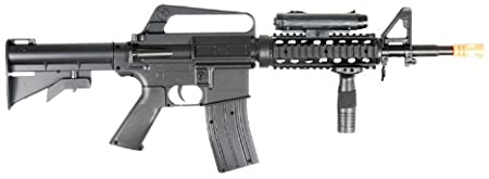 BBTac M16-A4 Airsoft Gun Spring Rifle Shoots 6mm BBS Pellets with Accessories