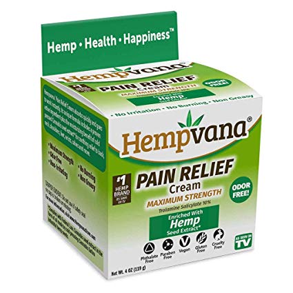 As Seen On TV Hempvana Pain Relief Cream for Arthritis by BulbHead - The Hemp Cream for Pain Relief & Joint Pain Relief with Hemp Seed Extract (1 Pack)