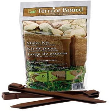 Master Mark Plastics Brown Stakes,Terrace Board (10 Inch 10 Pack)