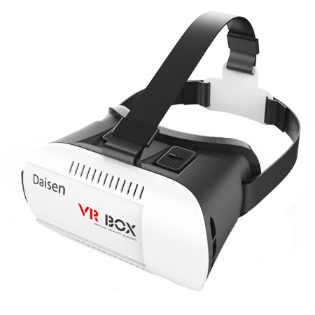 Daisen-tech 2016 New 3D VR Virtual Reality Headset 3D Glasses VR BOX for iPhone6/SamsungGalaxy/ ios Android smartphone(white Black)
