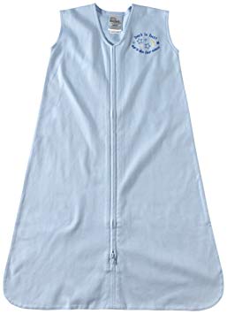 HALO 2160 SleepSack 100-Percent Cotton Wearable Blanket Large Light Blue