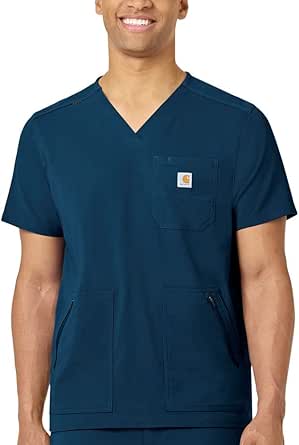 Carhartt Men's Carhartt Medical Men's Modern Fit 5-Pocket V-Neck Scrub Top