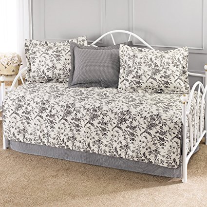 Laura Ashley Amberley 5-Piece Cotton Daybed/Quilt Set Twin