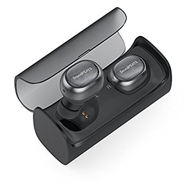 SoundPEATS Wireless Earbuds, True Wireless Stereo Bluetooth 4.1 Headphones Cordless Earphones Sweatproof In-Ear Headset with Mic