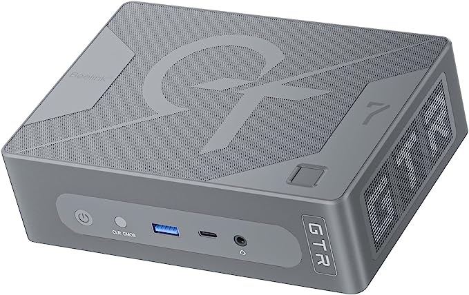 Beelink GTR7 Mini PC, AMD Ryzen 7 7840HS(Up to 5.1GHz) 8C/16T, Mini Desktop Computer 32GB DDR5 RAM 1TB NVMe SSD, Small Gaming PC Support 4K@60Hz Output/BT5.2/WiFi 6 for Gaming/Office/Home