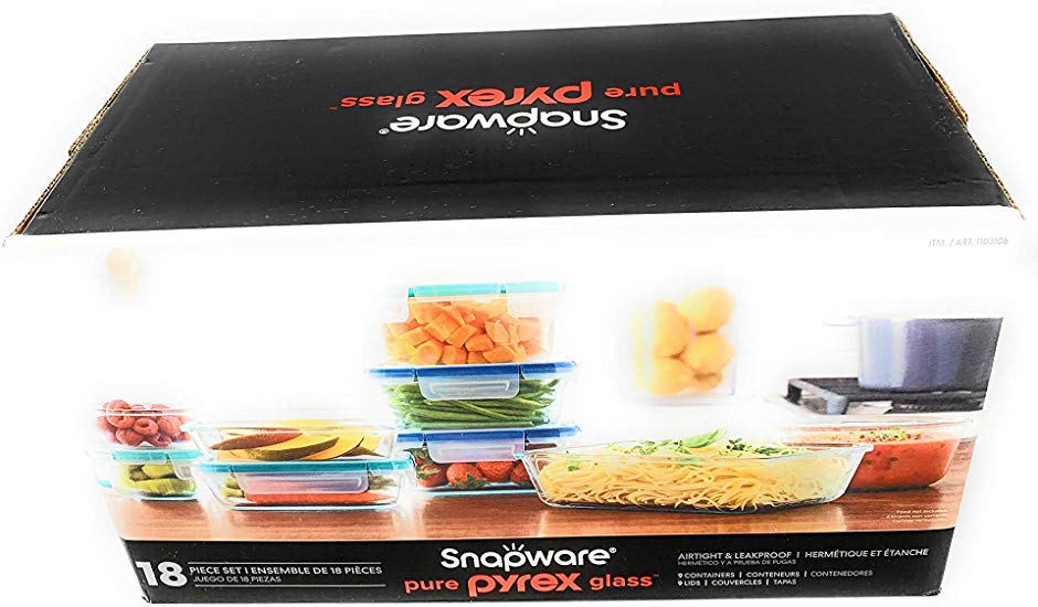 Snapware Pure Pyrex 18-piece Glass Food Storage Set