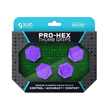 Sliq Gaming Xbox One Pro-Hex Thumb Stick Grips – Xbox One - Purple