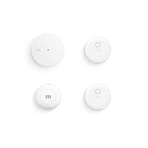 Ring Home Safety Alarm Accessories with Alarm Panic Button (2nd gen), Glass Break Sensor, Smoke and CO Listener, and Flood and Freeze Sensor