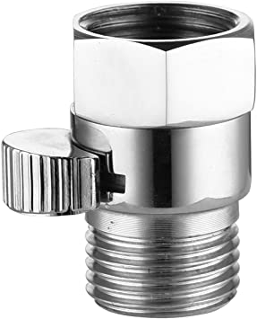 CIENCIA Shower On Off Valve Brass Shower Head Hose Adapter Faucet Diverter Compression Shut Off Valve 1/2, AV016