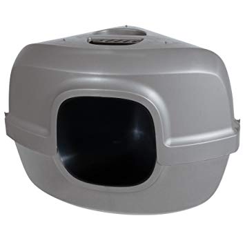 Petmate Hooded Corner Litter Pan for Cats