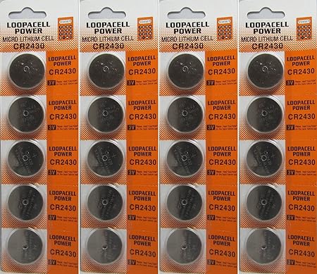 LOOPACELL 20 x CR2430 ECR2430 CR 2430 DL2430 3v Batteries