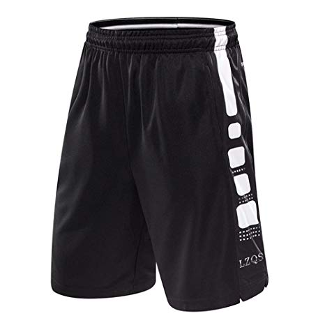 HOTIAN Running Workout Basketball Shorts for Men with Pockets