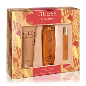 GUESS Marciano Women/Femme Eau de Parfum 3 Piece Gift Set - Perfume Spray 3.4 Fl. Oz., Travel Spray 0.5 Fl. Oz., & Body Lotion 6.7 Fl. Oz.