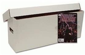 BCW Long Comic Book Storage Box - (Bundle of 10) Corrugated Cardboard Storage Box - Comic Book Collecting Supplies