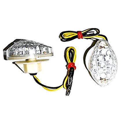 Flush Mount LED Turn Signals Indicators Clear Lens For 2003-2012 Honda CBR 600RR