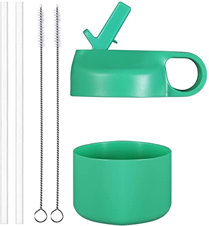 The Mass Wide Mouth Straw Lid and Silicone Boot for 12-40 oz Hydro Flask and Most Insulated Water Bottle