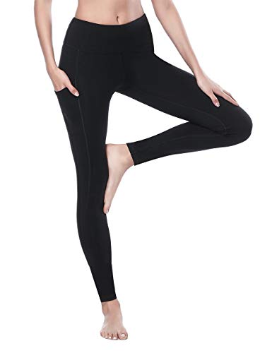ALONG FIT Yoga Pants Running Leggings for Women Pocket Leggings 4 Way Stretch Ultra Soft Lightweight