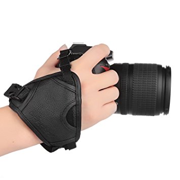 pangshi® Camera Wrist Grip Strap / Camera Hand Grip Compatible for Canon Nikon Sony DSLR Camera