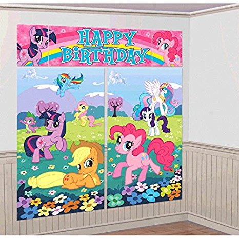 American Greetings My Little Pony Scene Setter Room Decoration