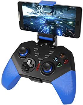 PowerLead PG8721 Wireless Turbo Combo Key Mapping Mobile Gamepad Compatible with iOS Android iPad Tablet