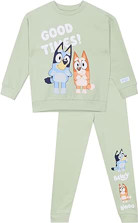 Bluey Sweatshirt And Joggers Set | Boys Sweatshirt and Joggers Co Ord Set | Ages 18 Months To 8 Years | Official Merchandise